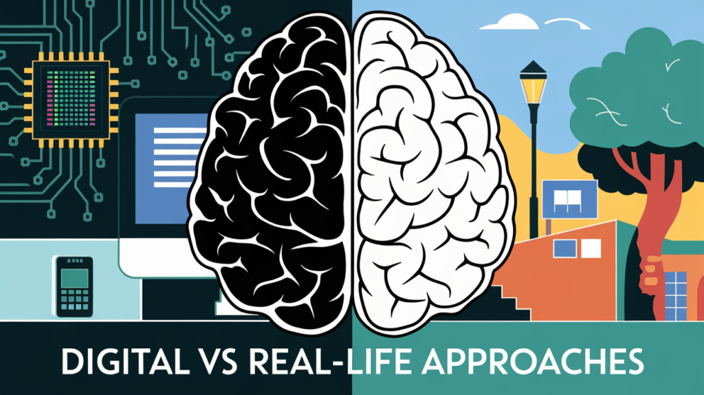 Digital vs Real-Life Approaches