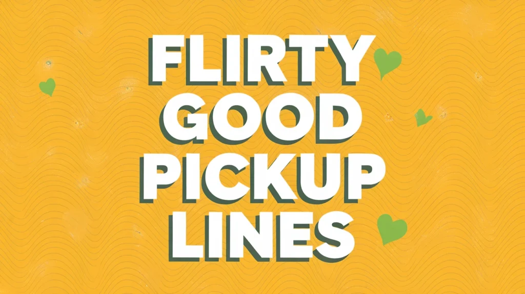 Flirty Good Pickup Lines