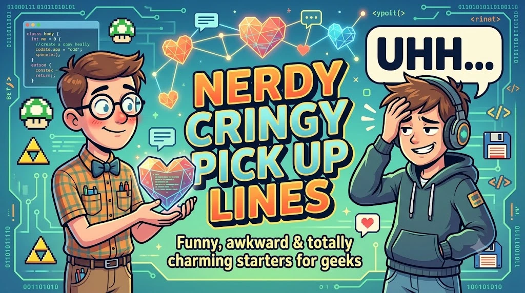 Nerdy Cringy Pick Up Lines