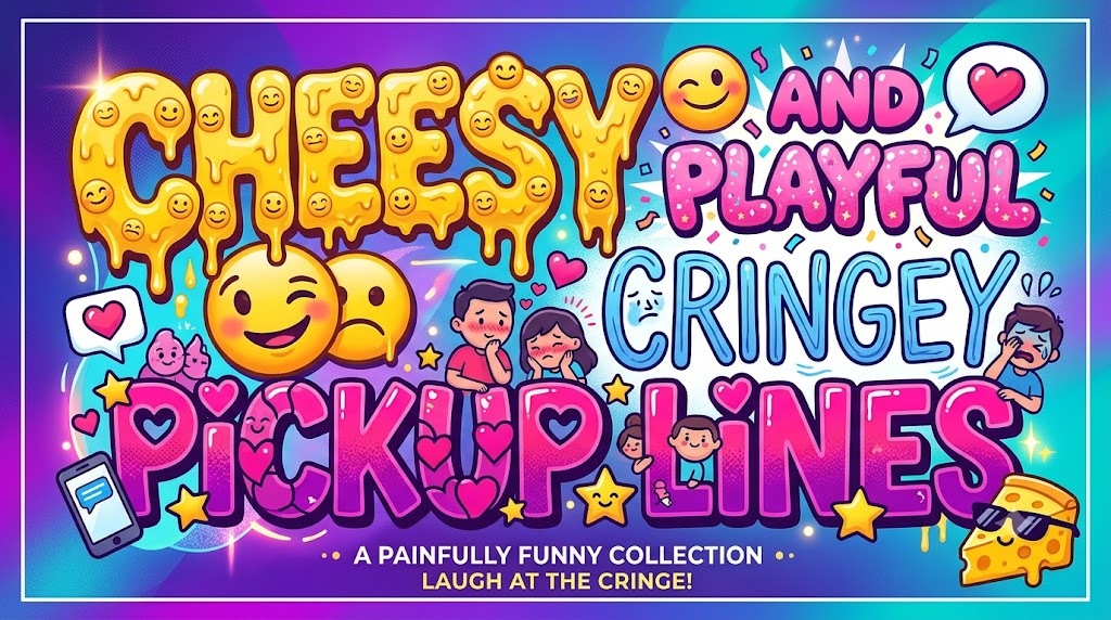 Cheesy and Playful Cringey Pickup Lines