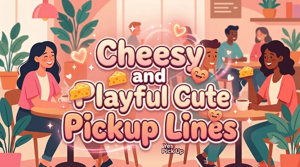 Cheesy and Playful Cute Pickup Lines 🧀