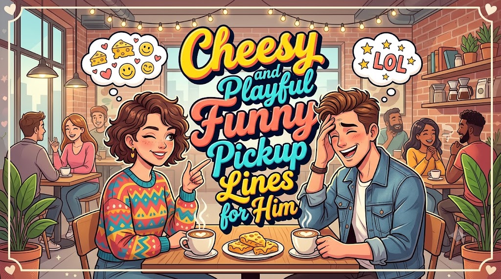 Cheesy and Playful Funny Pickup Lines for Him