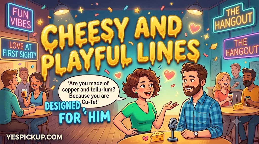 Cheesy and Playful Lines Designed Specifically for Him