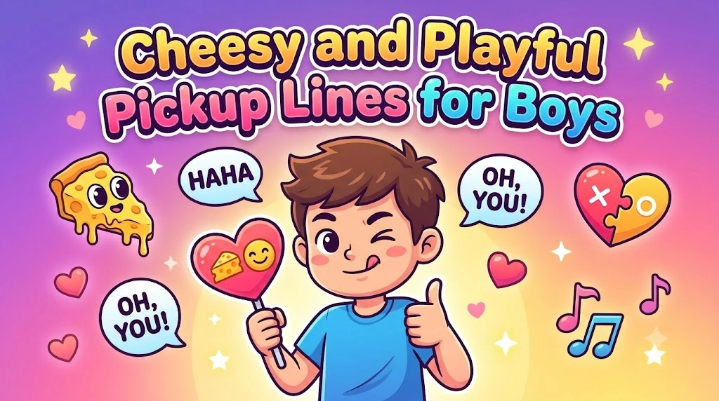 Cheesy and Playful Pickup Lines for Boys