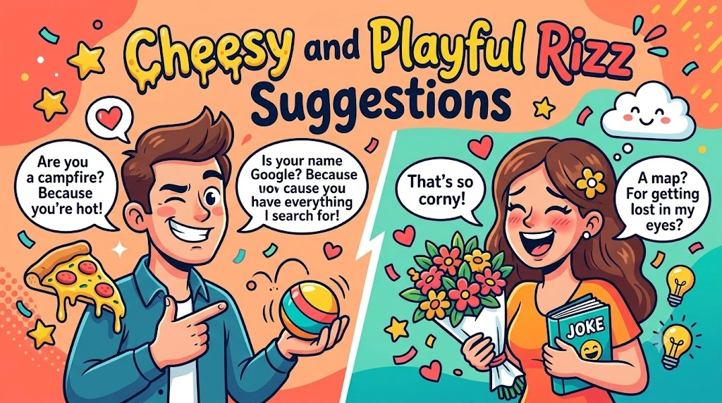 Cheesy and Playful Rizz Suggestions