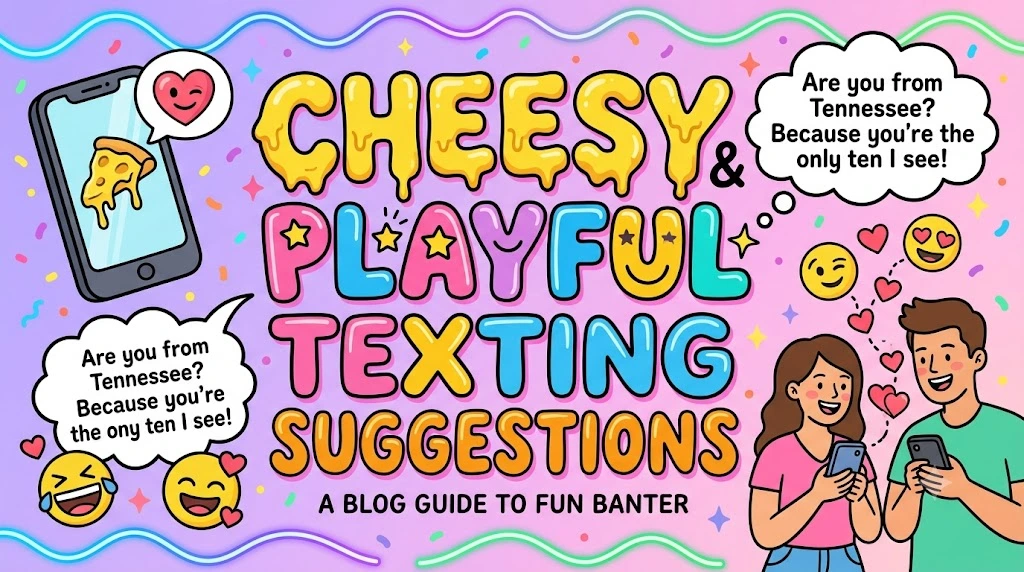 Cheesy and Playful Texting Suggestions