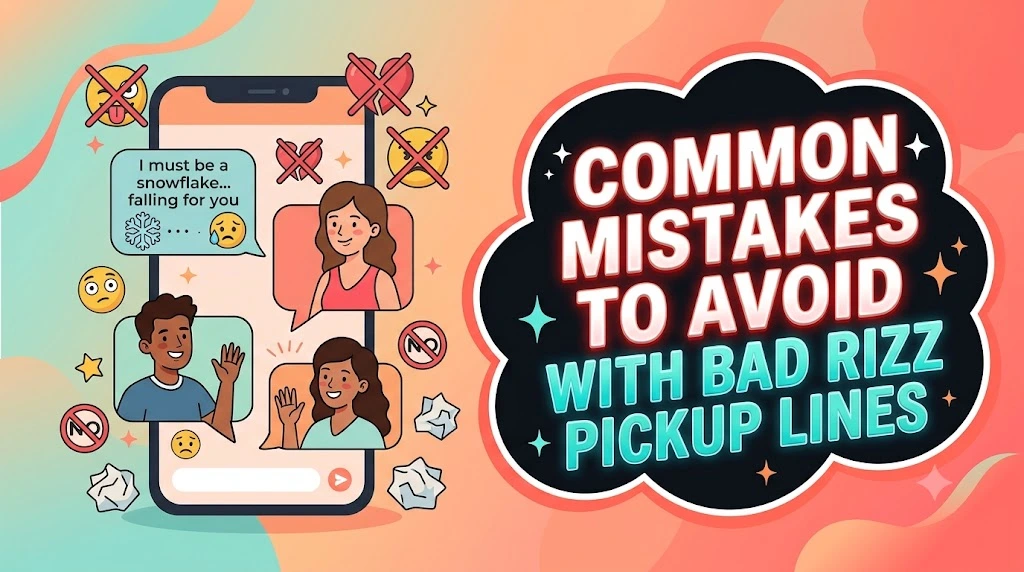 Common Mistakes to Avoid With Bad Rizz Pickup Lines