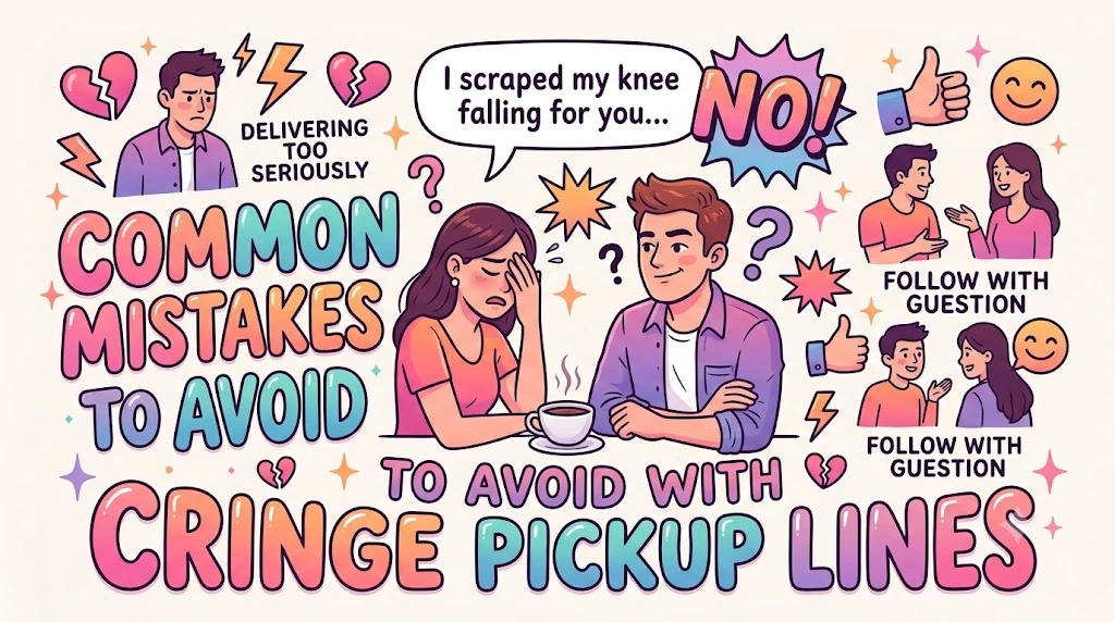 Common Mistakes to Avoid With Cringe Pickup Lines