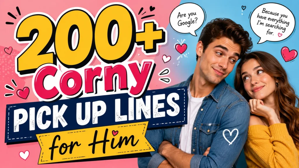 Corny Pick Up Lines for Him