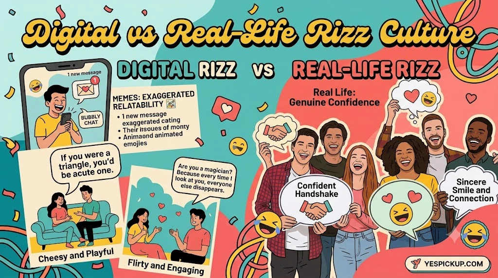 Digital vs Real-Life Rizz Culture