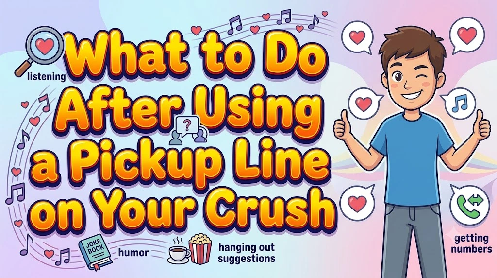 What to Do After Using a Pickup Line on Your Crush