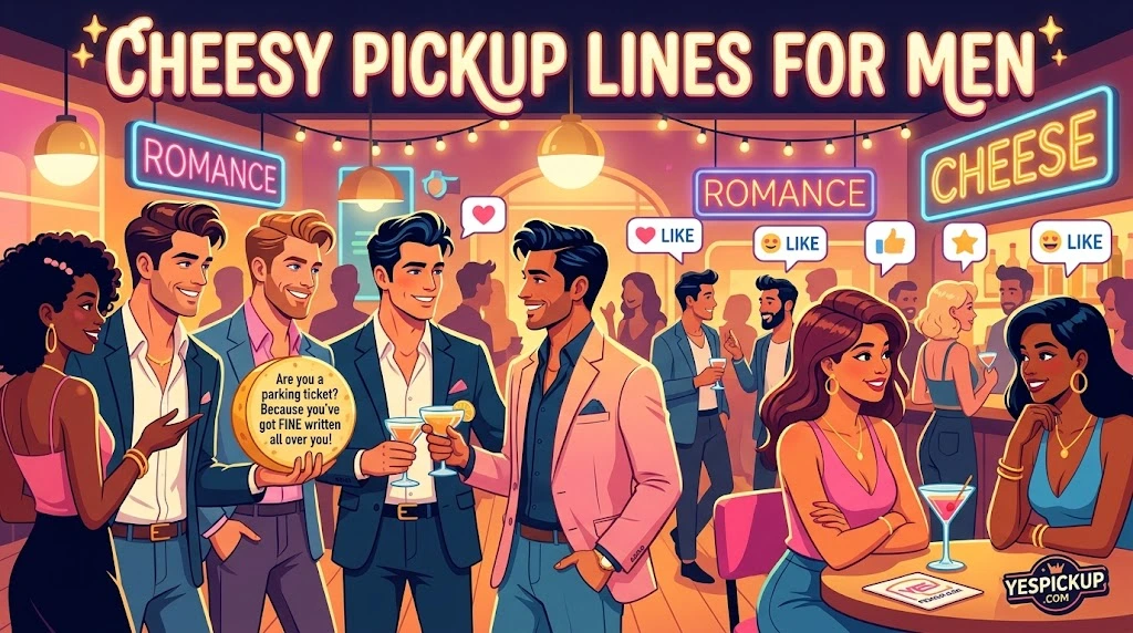 Cheesy Pickup Lines for Men