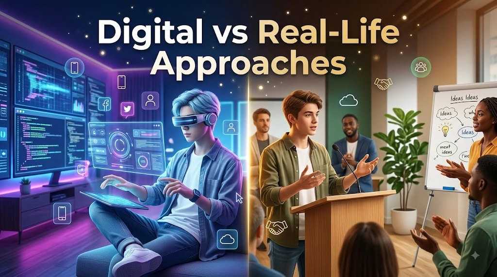 Digital vs Real-Life Approaches