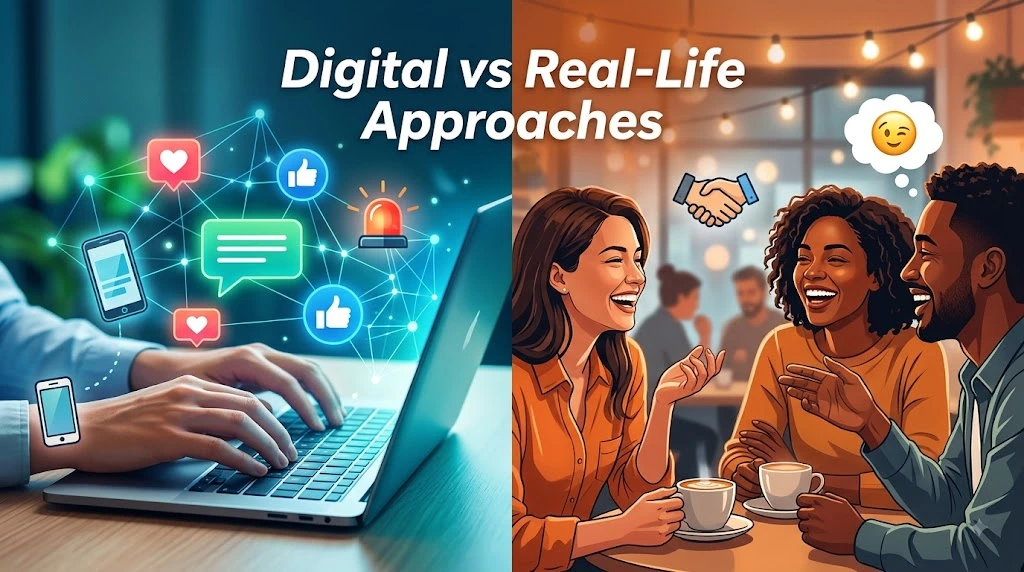 Digital vs Real-Life Approaches