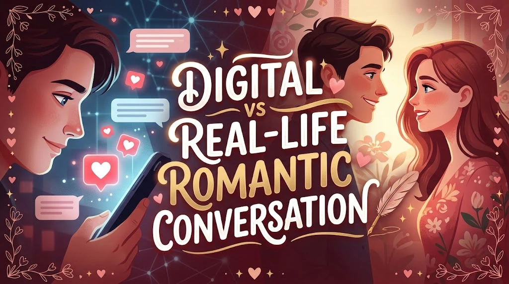 Digital vs Real-Life Romantic Conversation