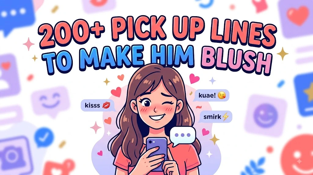 Pick Up Lines to Make Him Blush
